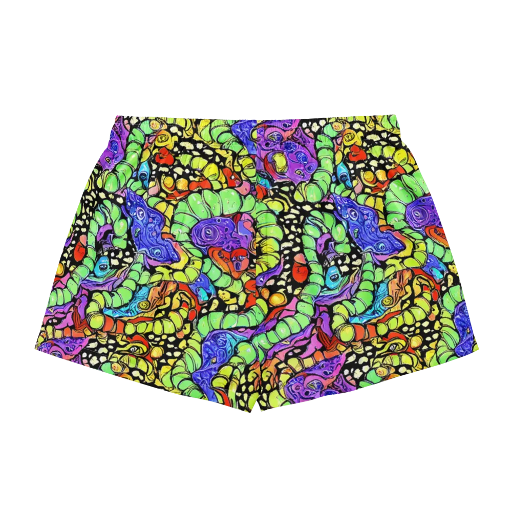 Frostwork Fantasy on Women's Pajama Shorts — Back