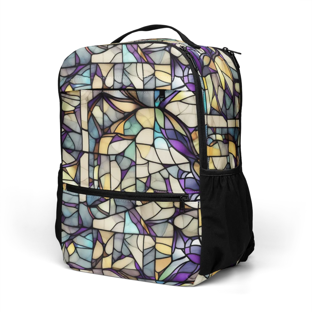 Violet Glass Garden on Utility Backpack — Left Front