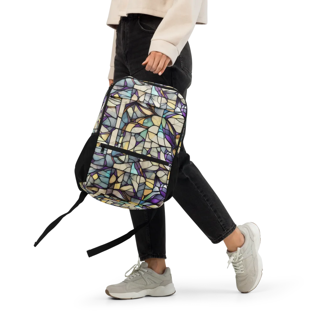 Violet Glass Garden on Utility Backpack — Front