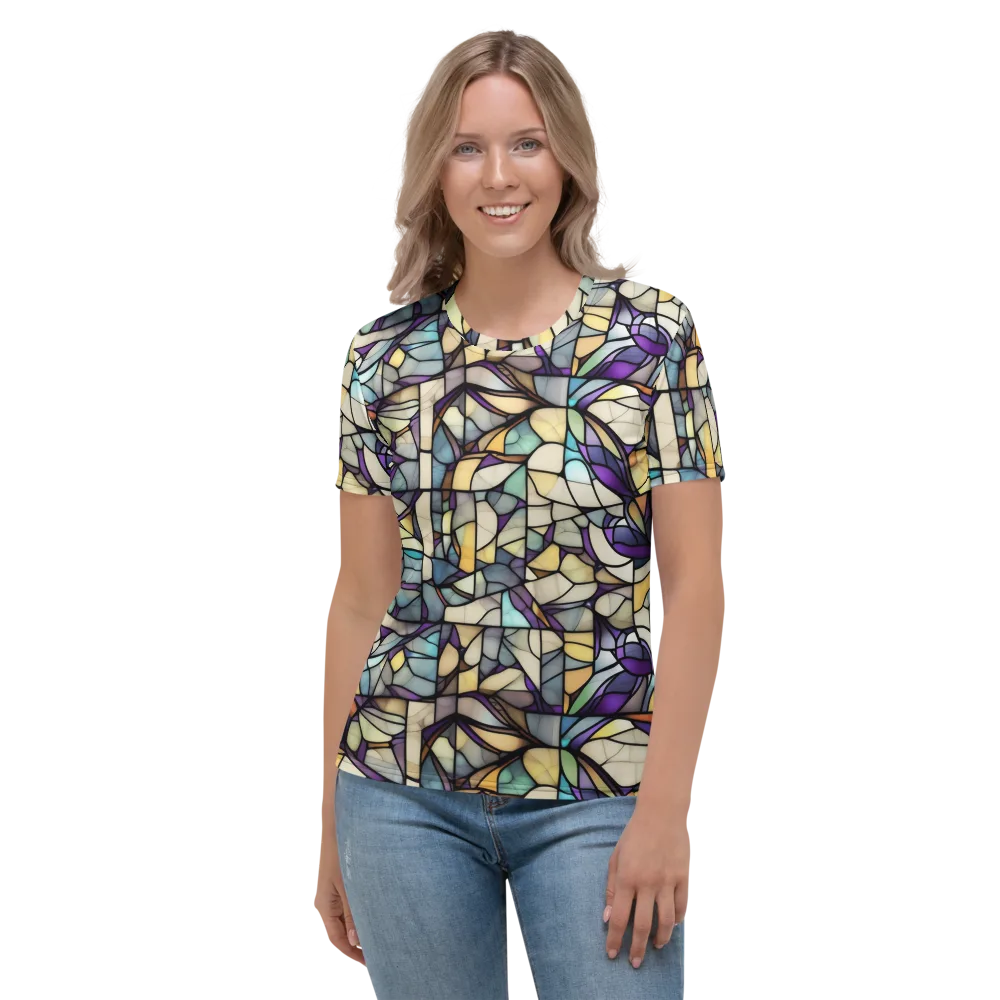 Violet Glass Garden on Women's Crew Neck T-Shirt — Front