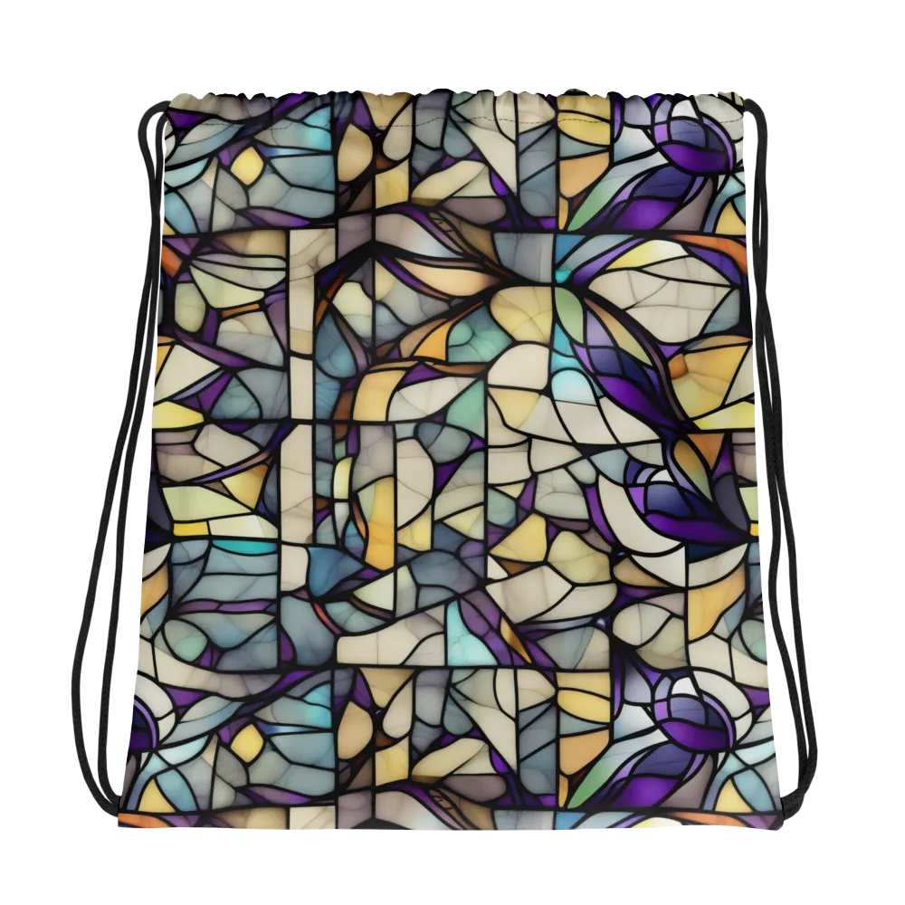 Violet Glass Garden on Drawstring Bag — Photo