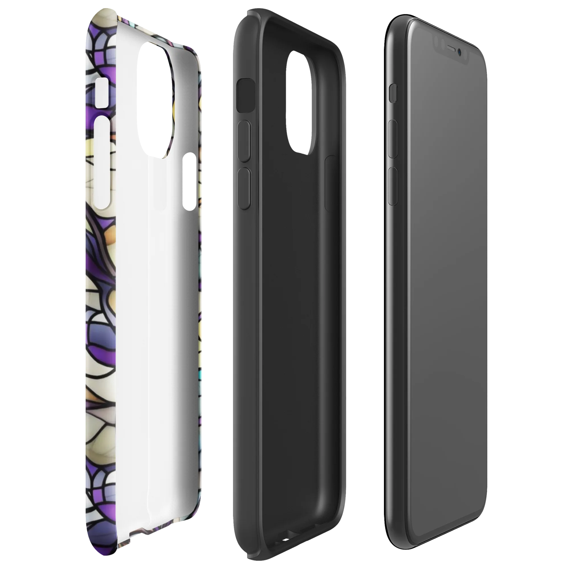 Violet Glass Garden on Tough Case for iPhone® — Right