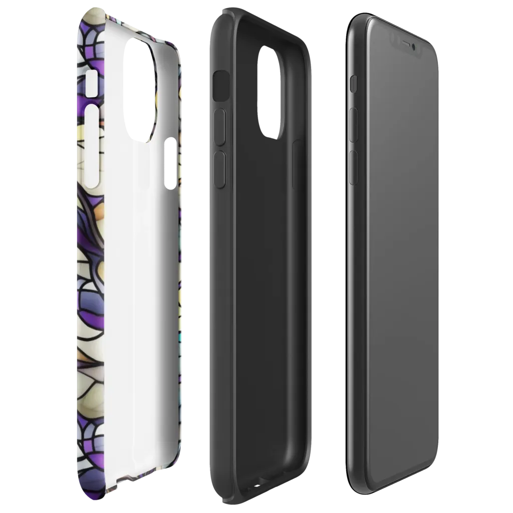 Violet Glass Garden on Tough Case for iPhone® — Right