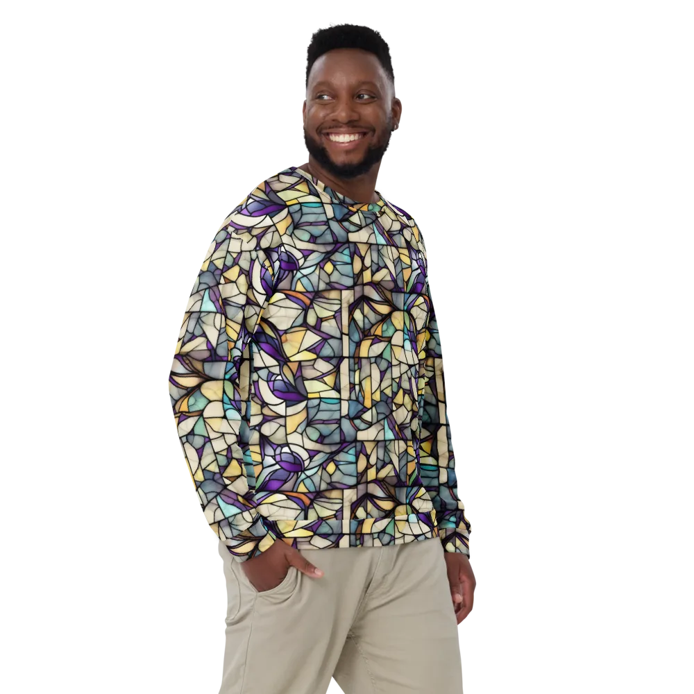 Violet Glass Garden on Sweatshirt — Front