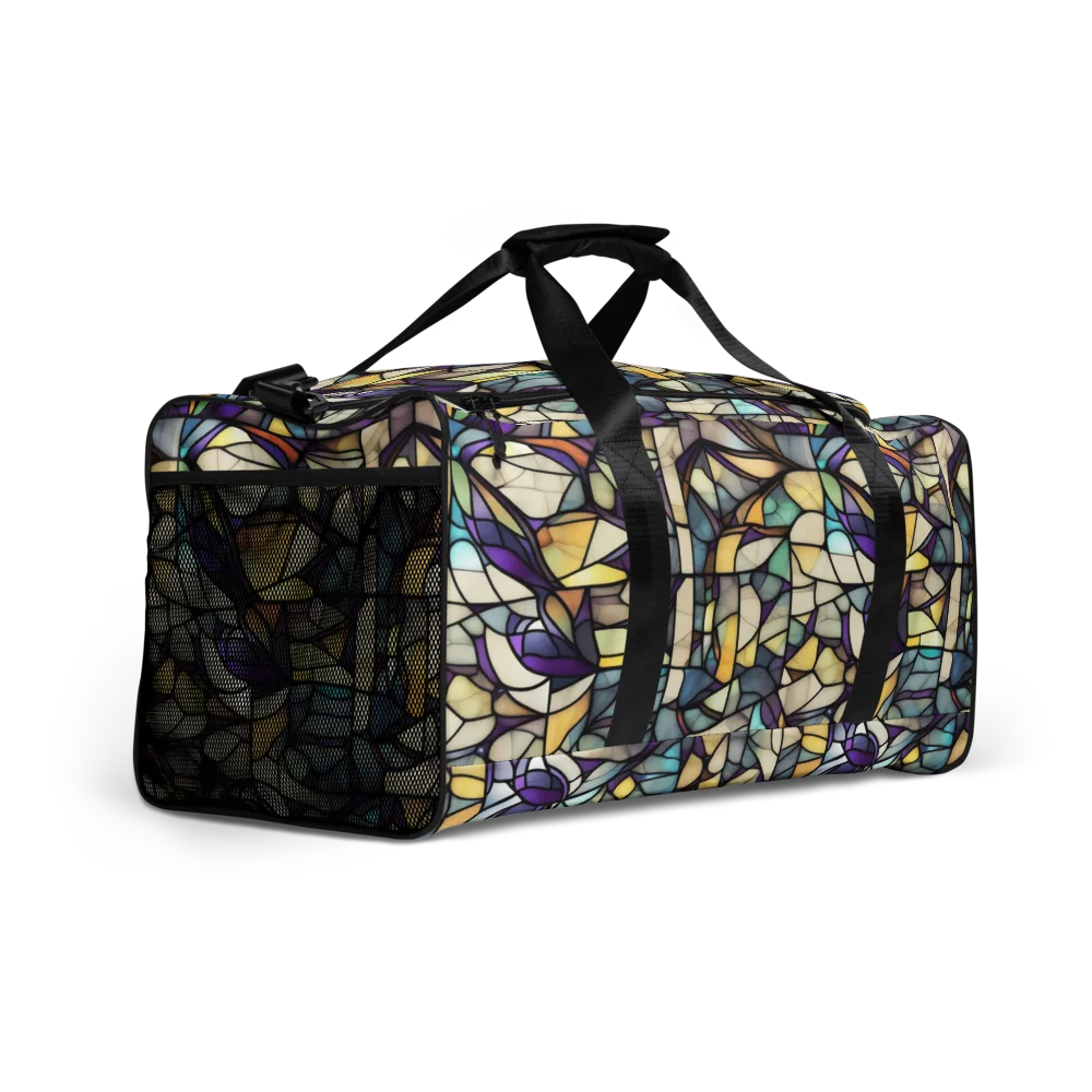 Violet Glass Garden on Duffle Bag — Right Front