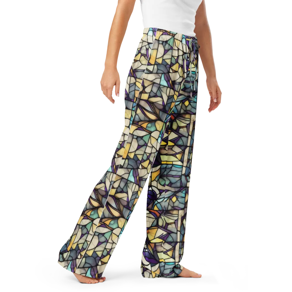 Violet Glass Garden on Women's Pajama Pants — Right Front