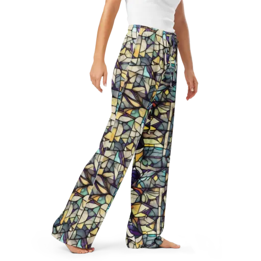 Violet Glass Garden on a Women's Pajama Pants