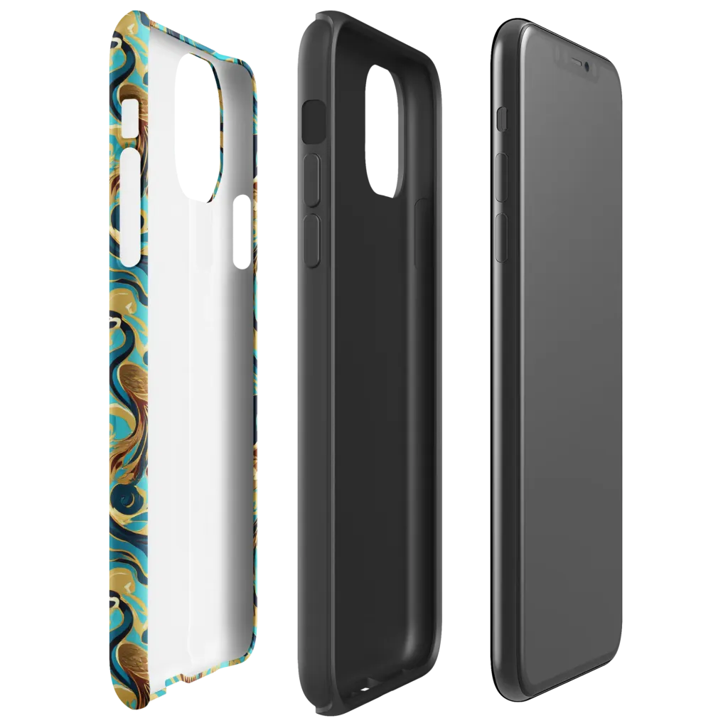 Gilded Crane Rhapsody on Tough Case for iPhone® — Right