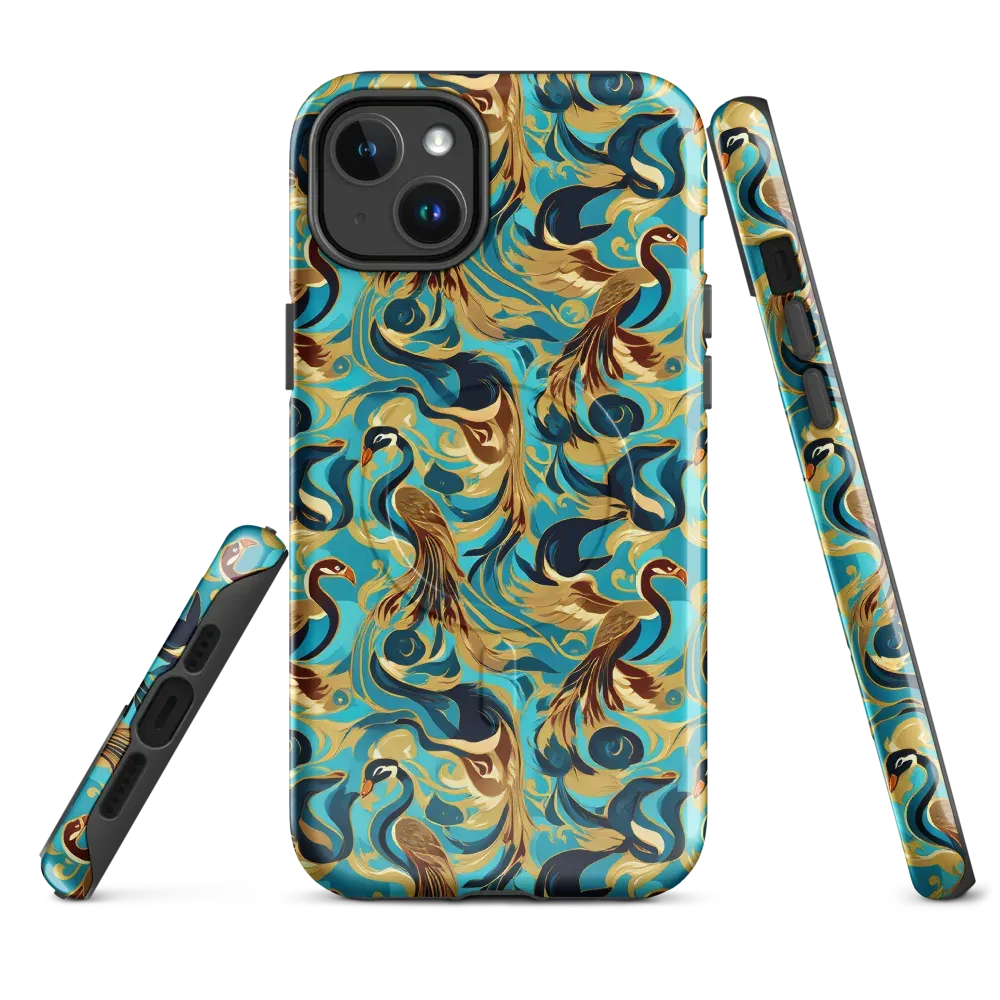 Gilded Crane Rhapsody on MagSafe Tough Case for iPhone® — Front