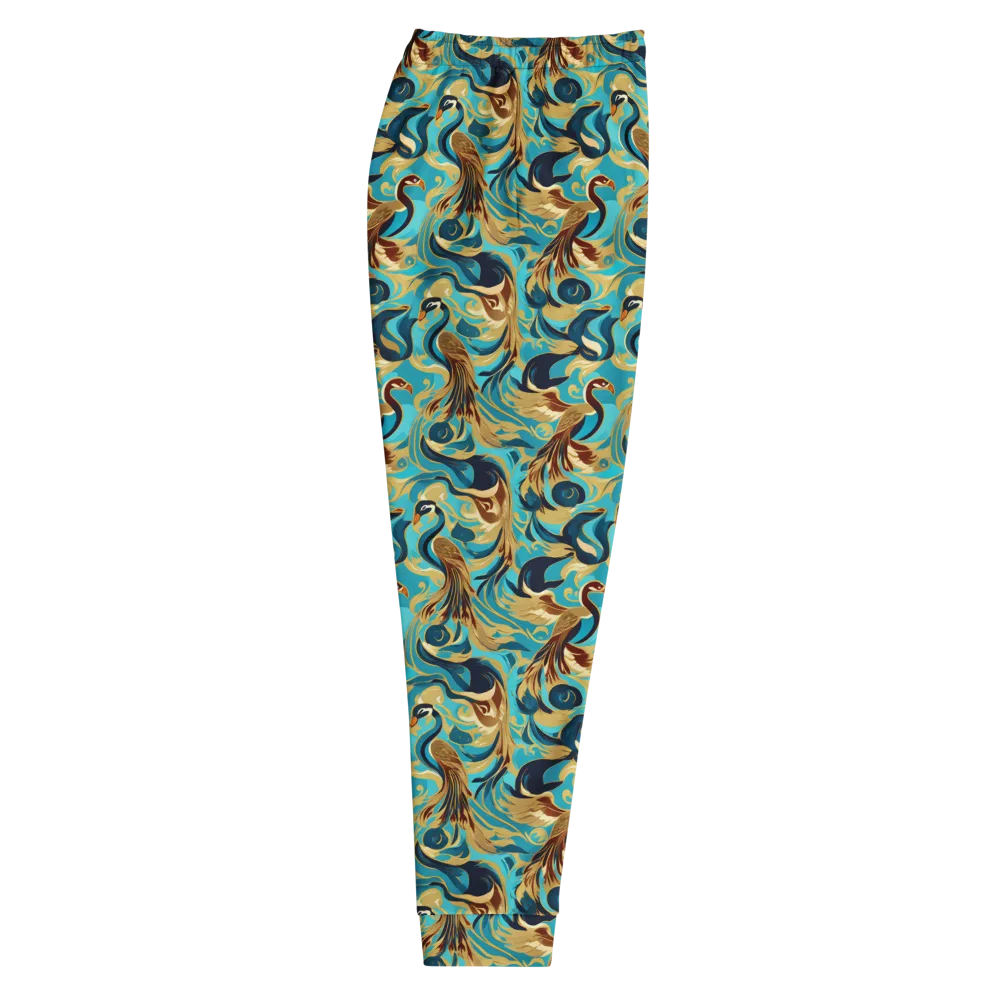 Gilded Crane Rhapsody on Men's Joggers — Right