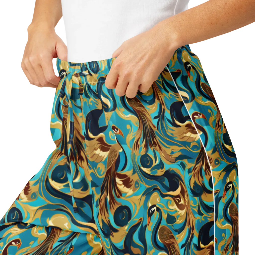 Gilded Crane Rhapsody on Women's Pajama Pants — Product details