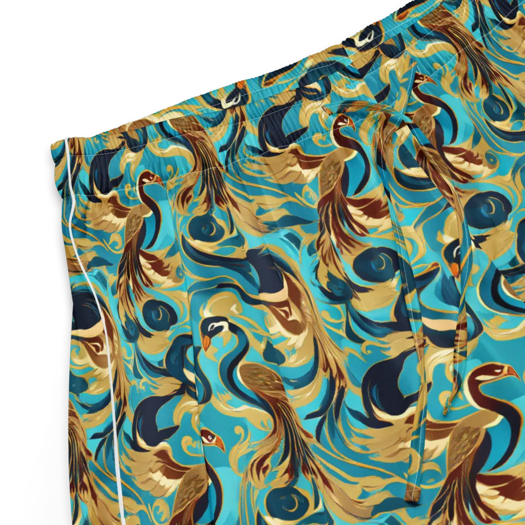 Gilded Crane Rhapsody on Women's Pajama Shorts — Product details