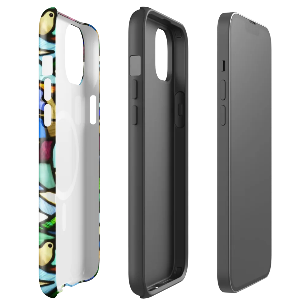 Birdsong Mosaic on MagSafe Tough Case for iPhone® — Front