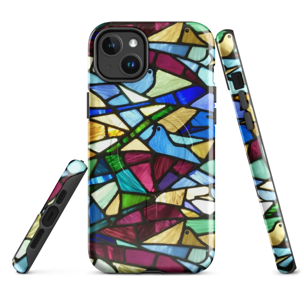 Birdsong Mosaic on MagSafe Tough Case for iPhone® — Front