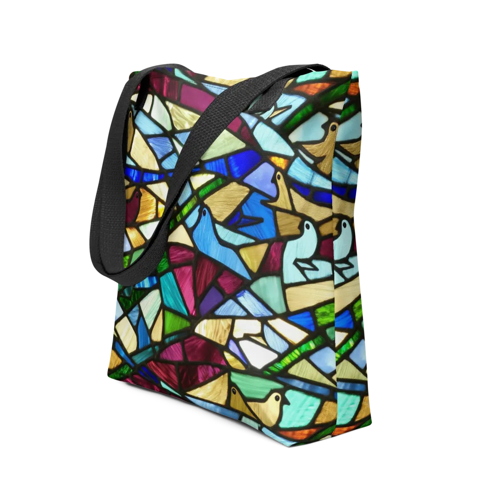 Birdsong Mosaic on Tote Bag — Front