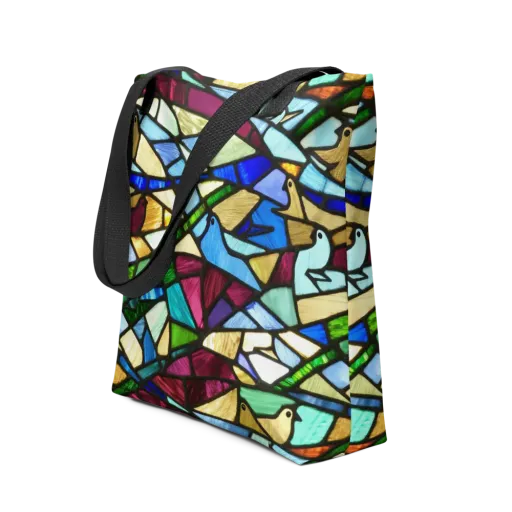 Birdsong Mosaic on a Tote Bag