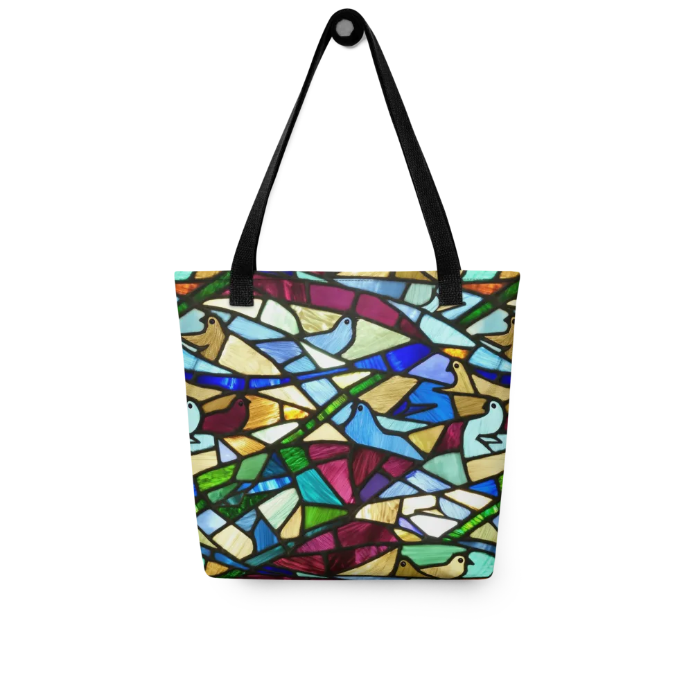 Birdsong Mosaic on Tote Bag — Front