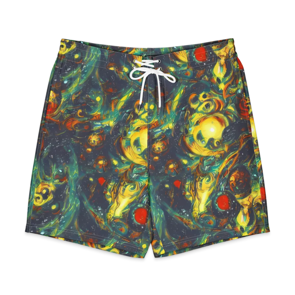 Electric Tidal Pool on Men's Board Shorts — Front