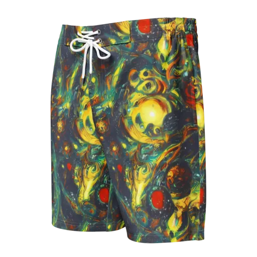 Electric Tidal Pool on a Men's Board Shorts