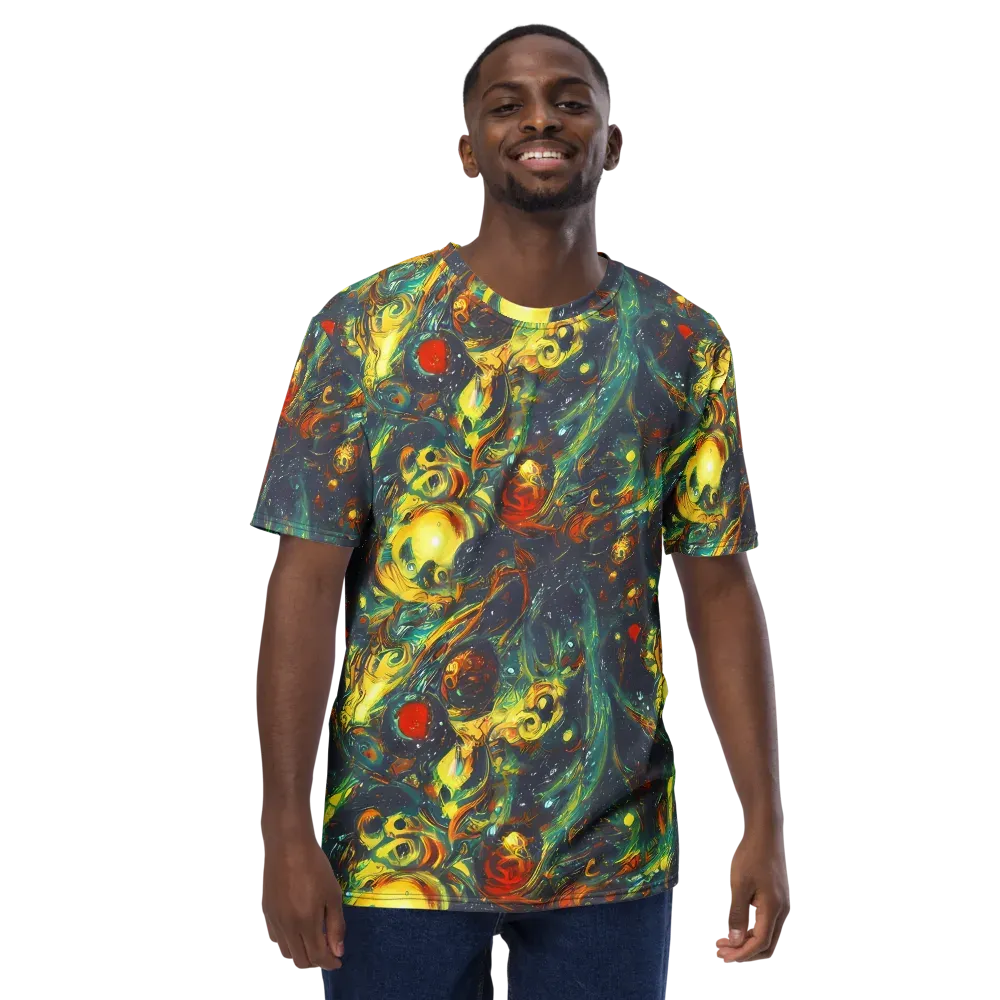 Electric Tidal Pool on Men's Crew Neck T-Shirt — Front