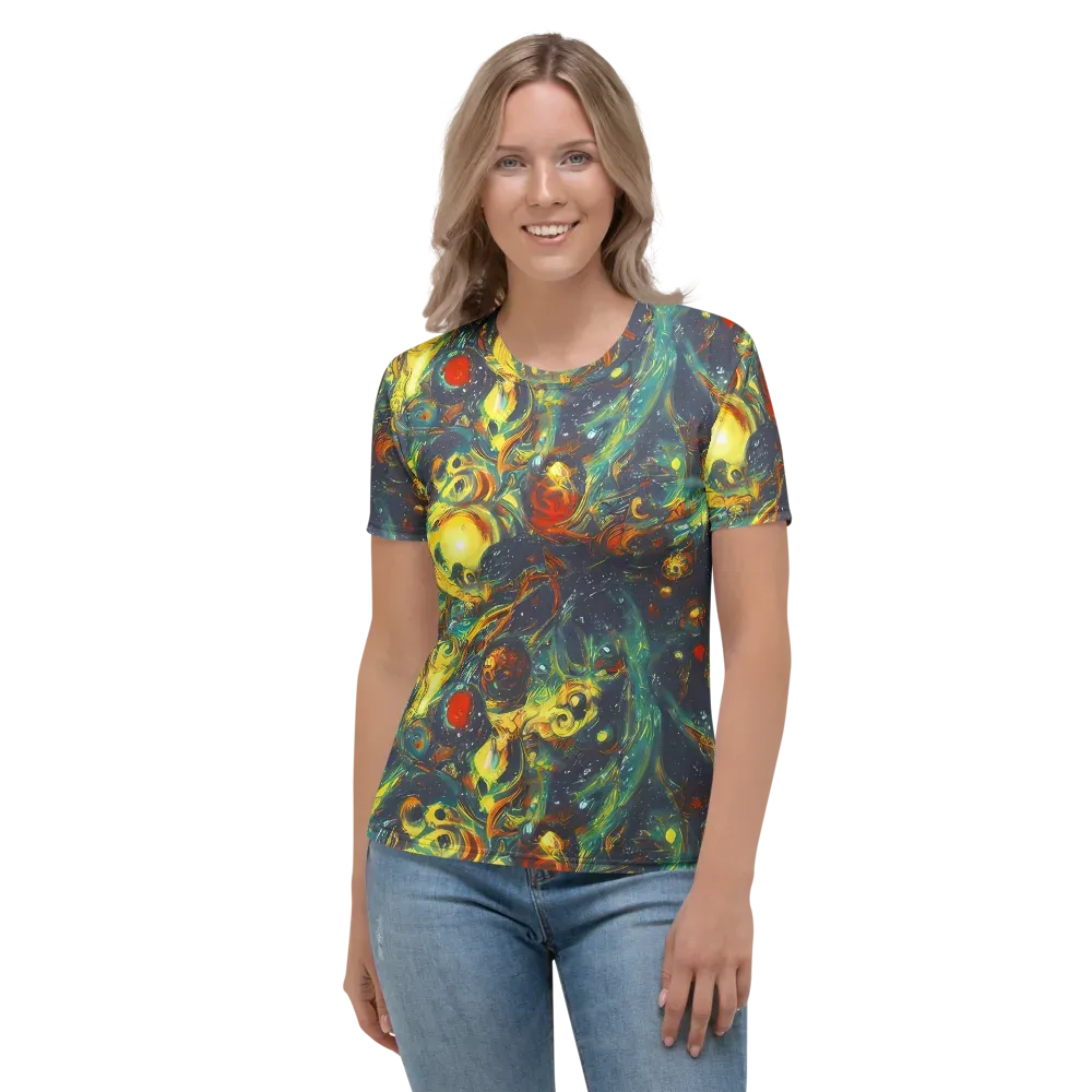Electric Tidal Pool on Women's Crew Neck T-Shirt — Front
