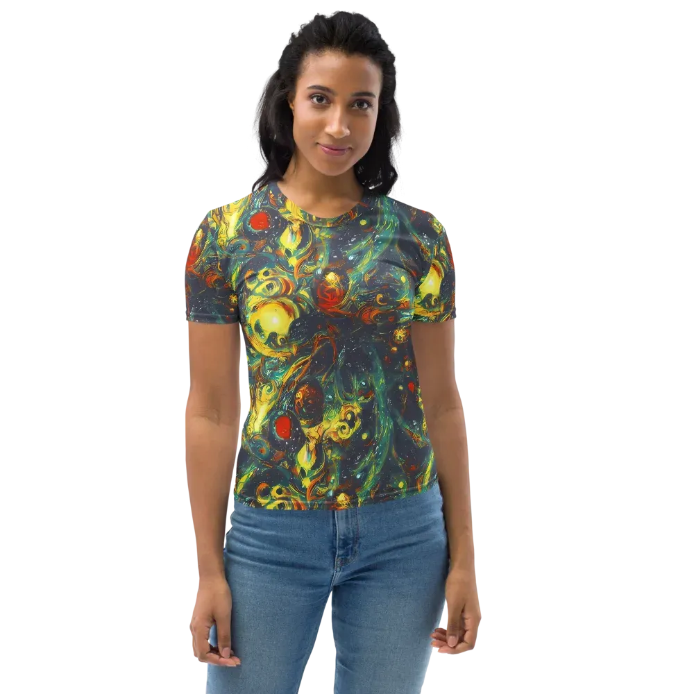 Electric Tidal Pool on Women's Crew Neck T-Shirt — Front
