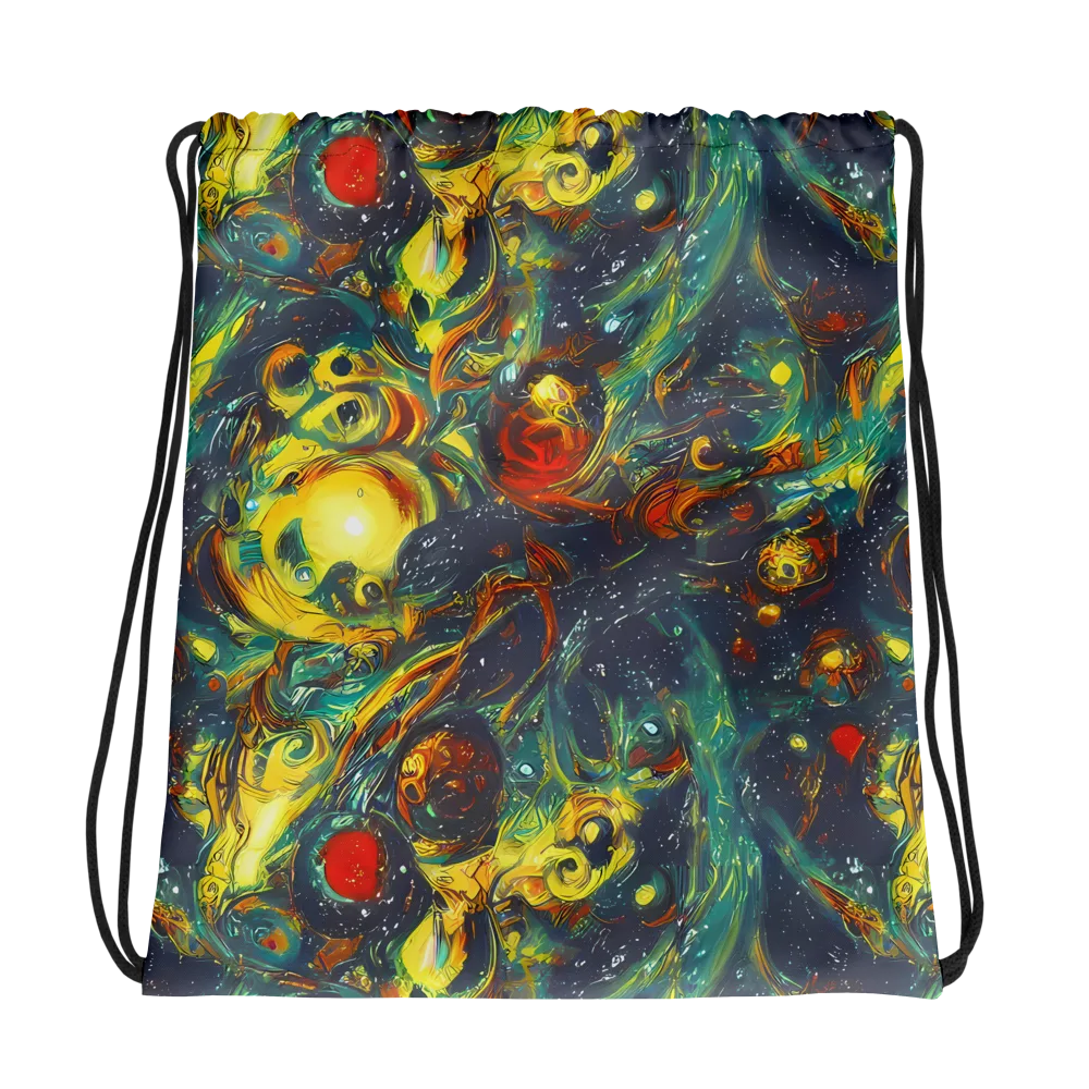 Electric Tidal Pool on Drawstring Bag — Photo