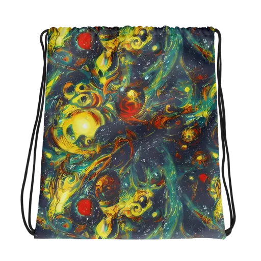 Electric Tidal Pool on a Drawstring Bag