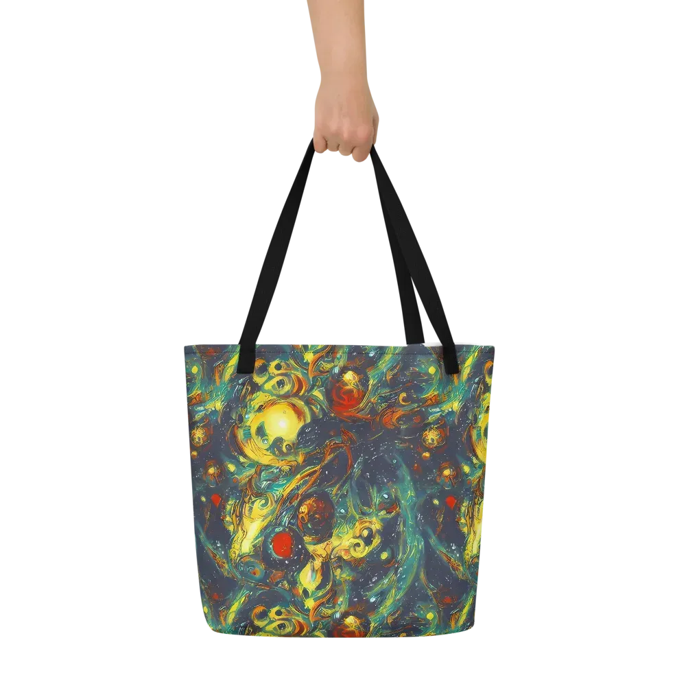 Electric Tidal Pool on Large Tote Bag W/ Pocket — Front