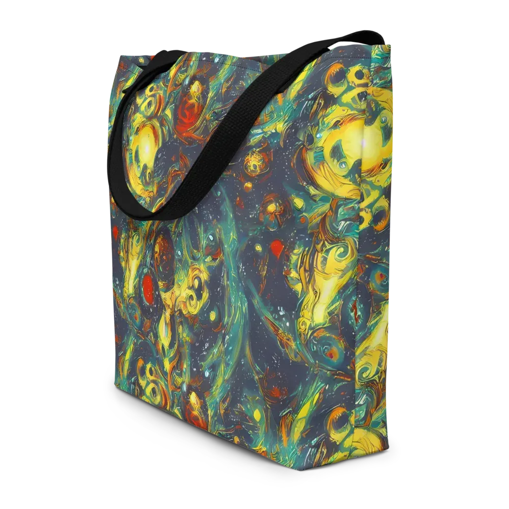 Electric Tidal Pool on Large Tote Bag W/ Pocket — Front