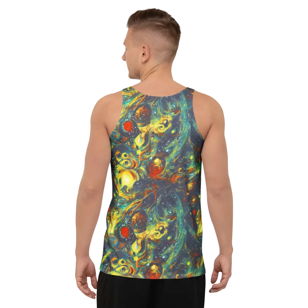 Electric Tidal Pool on Men's Tank Top — Back