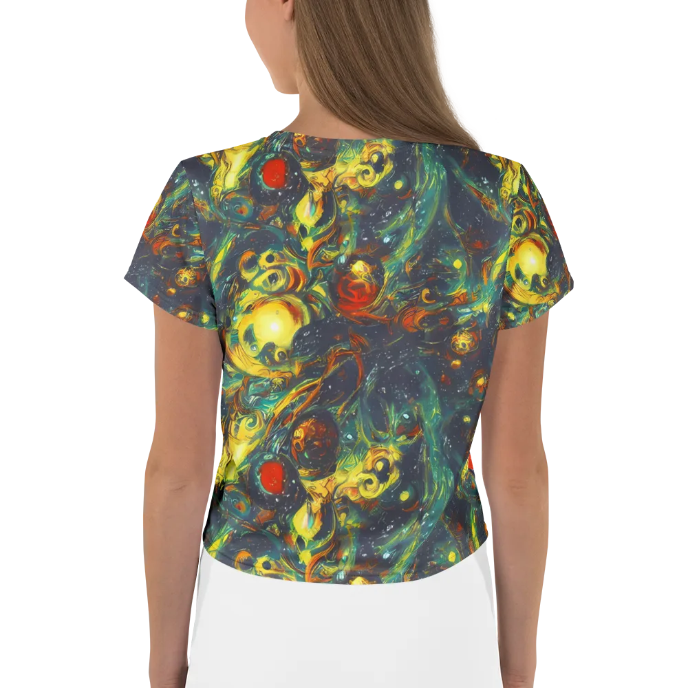 Electric Tidal Pool on Crop Tee — Back