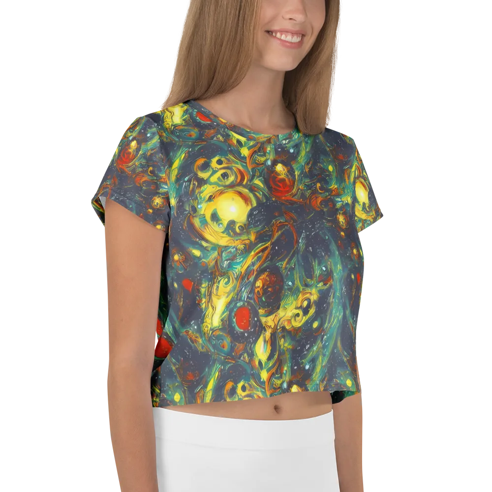 Electric Tidal Pool on Crop Tee — Right