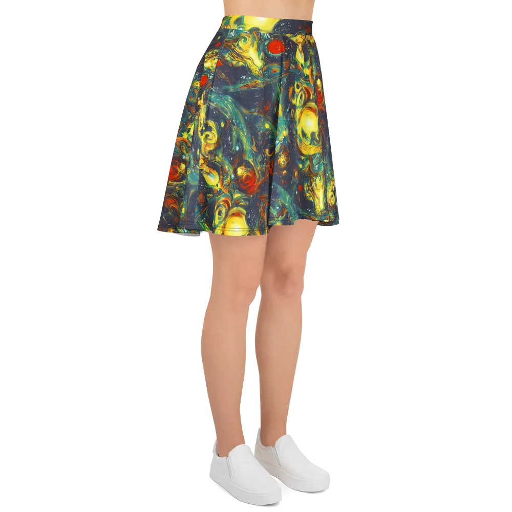 Electric Tidal Pool on Skater Skirt — Right