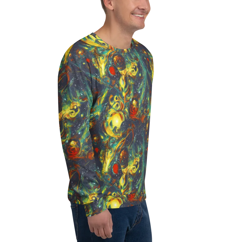 Electric Tidal Pool on Sweatshirt — Right Front