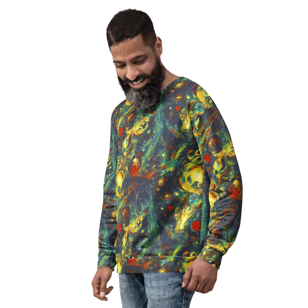 Electric Tidal Pool on Sweatshirt — Left Front