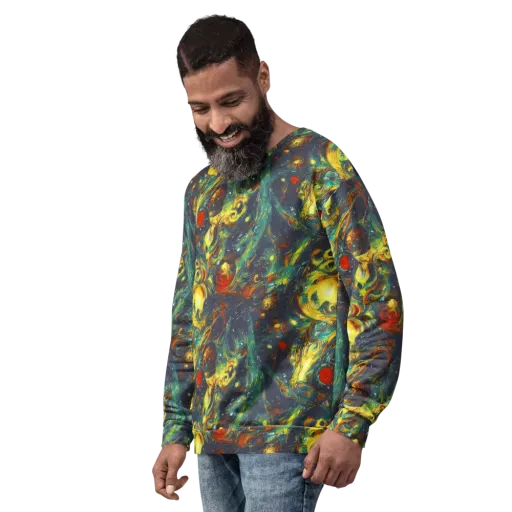 Electric Tidal Pool on a Sweatshirt