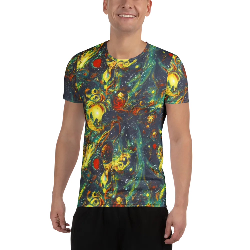 Electric Tidal Pool on Men's Athletic T-Shirt — Front