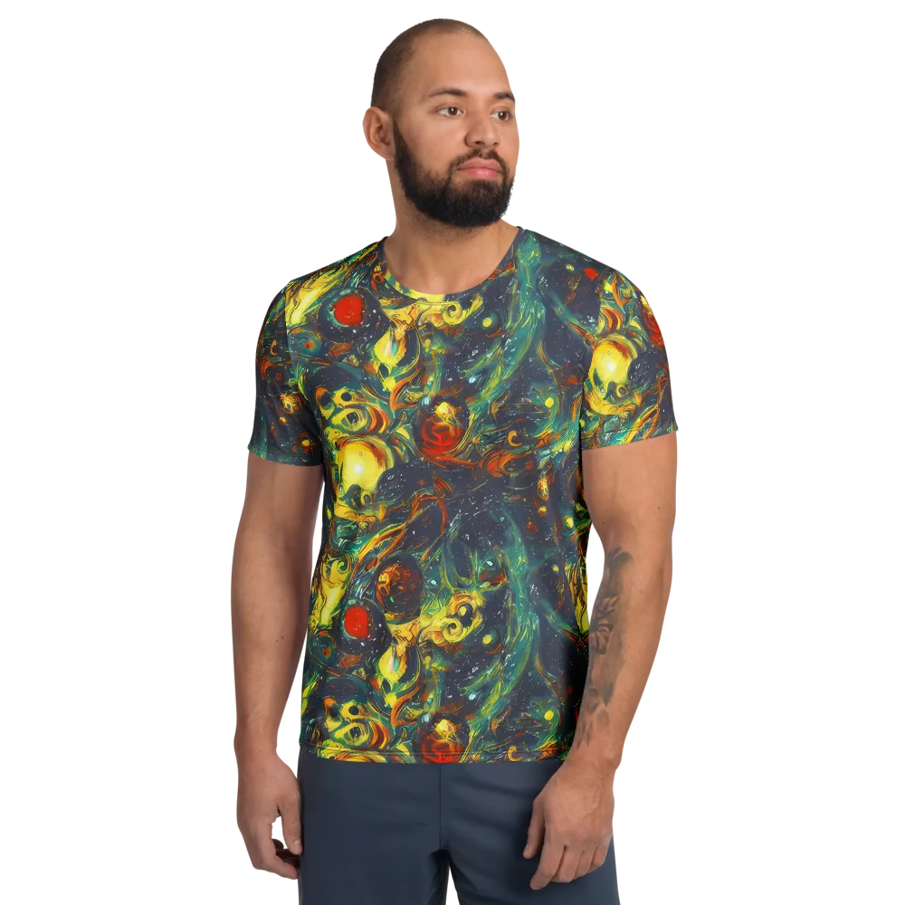 Electric Tidal Pool on Men's Athletic T-Shirt — Front