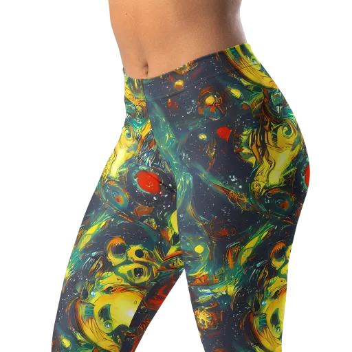 Electric Tidal Pool on a Leggings