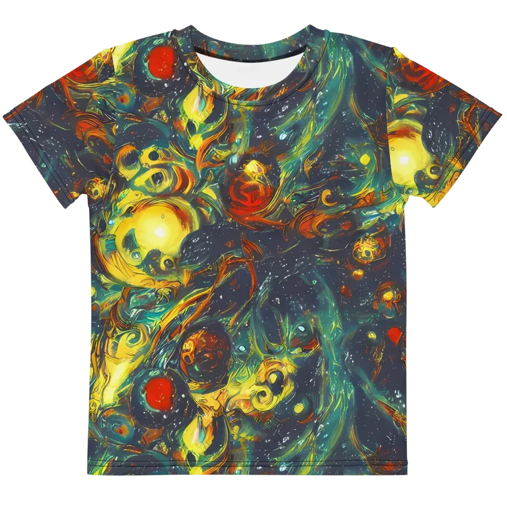 Electric Tidal Pool on Kids Crew Neck T-Shirt — Front