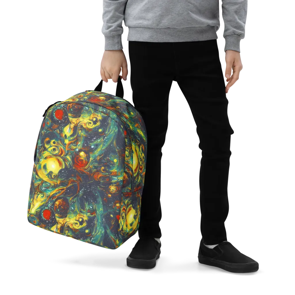 Electric Tidal Pool on Minimalist Backpack — Zoomed-in