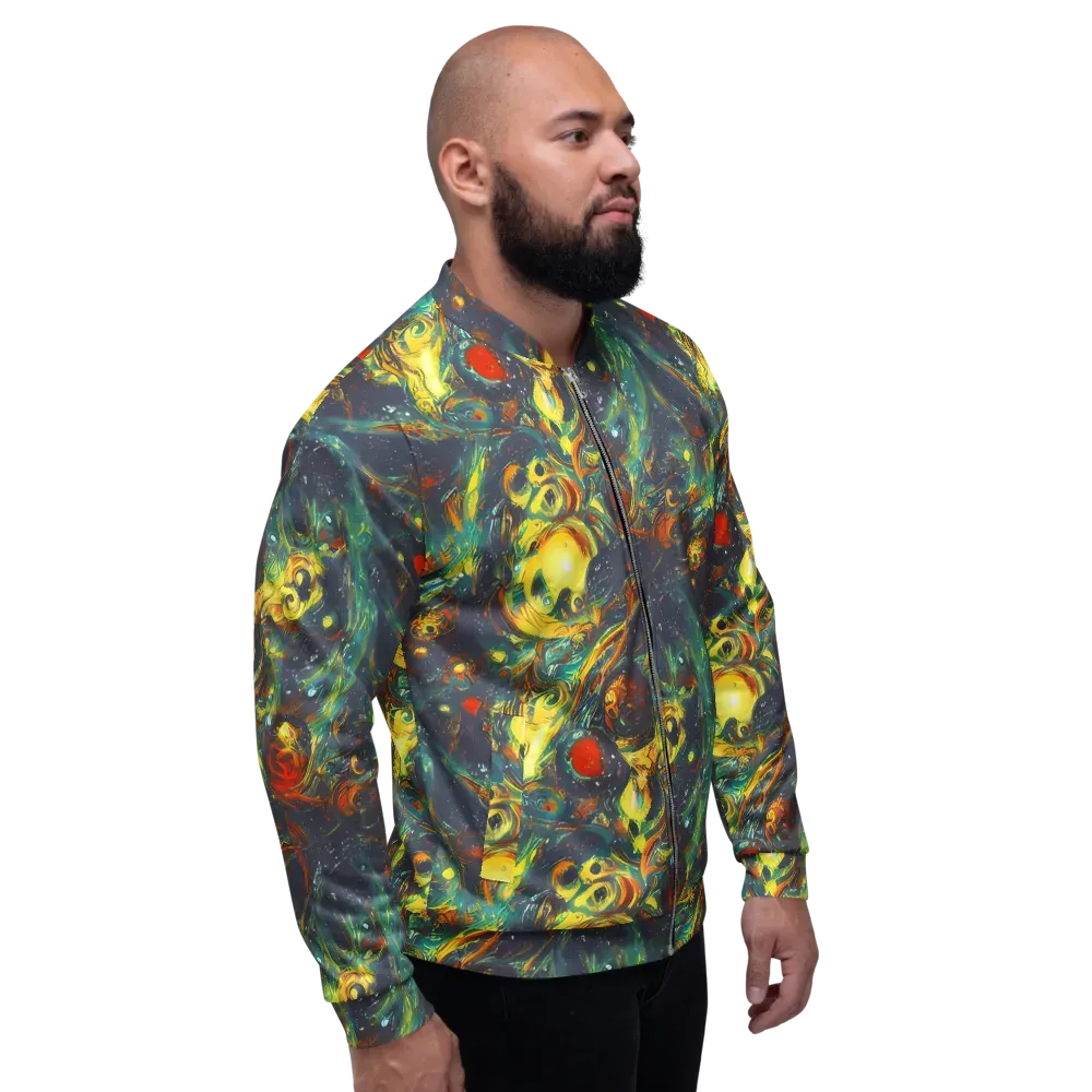 Electric Tidal Pool on Bomber Jacket — Right