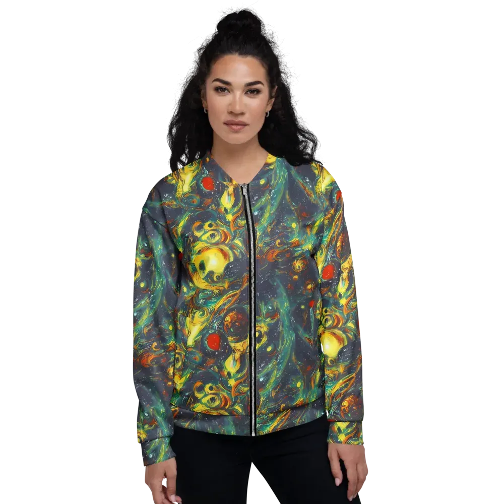 Electric Tidal Pool on Bomber Jacket — Front
