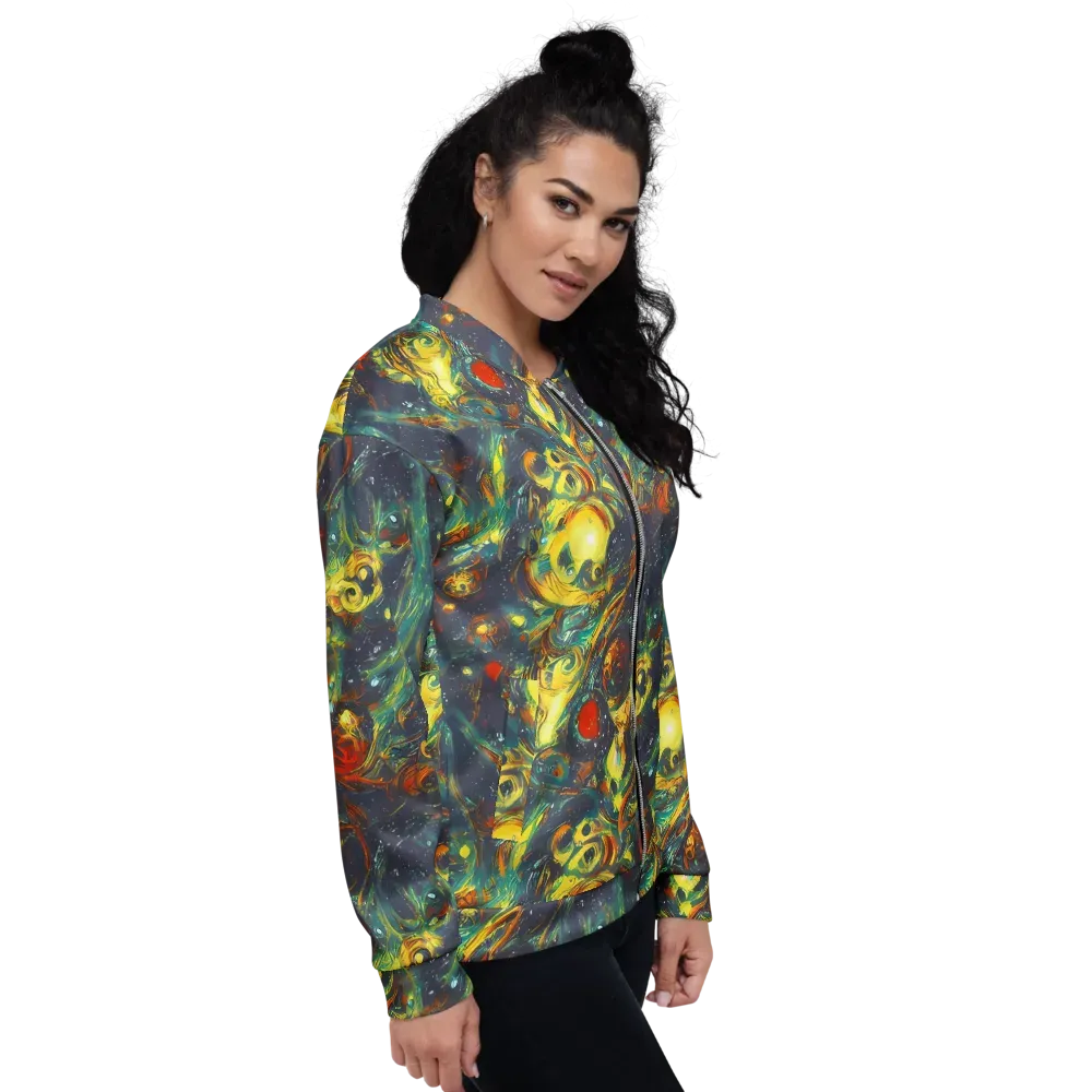 Electric Tidal Pool on Bomber Jacket — Right