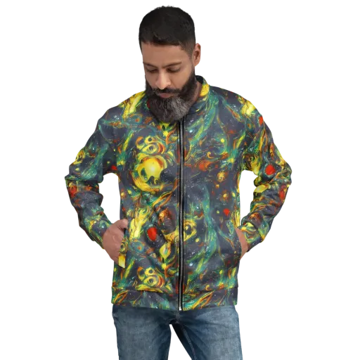 Electric Tidal Pool on a Bomber Jacket