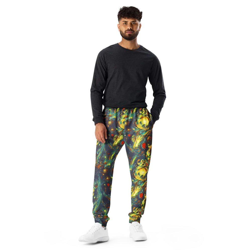 Electric Tidal Pool on Men's Joggers — Front