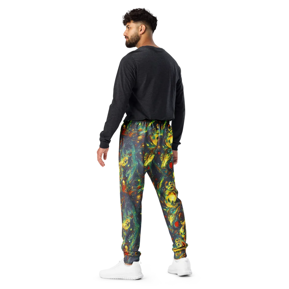 Electric Tidal Pool on Men's Joggers — Back
