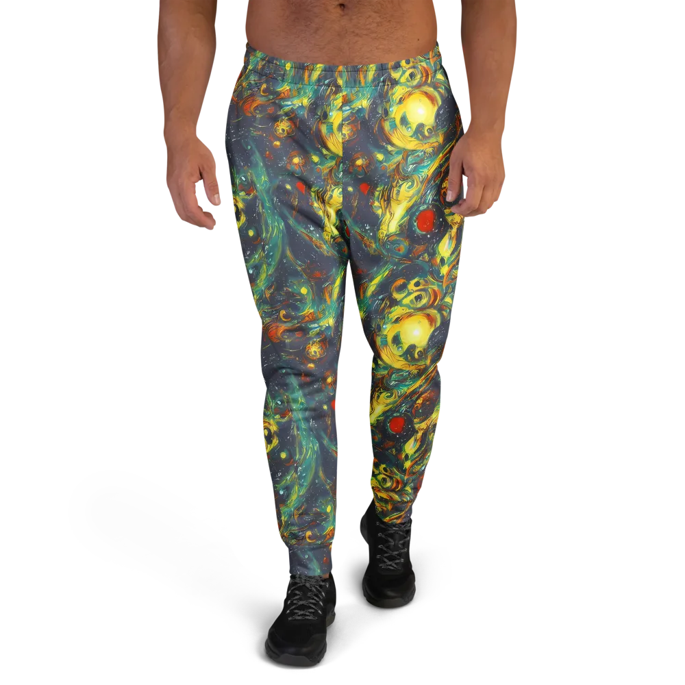 Electric Tidal Pool on Men's Joggers — Front