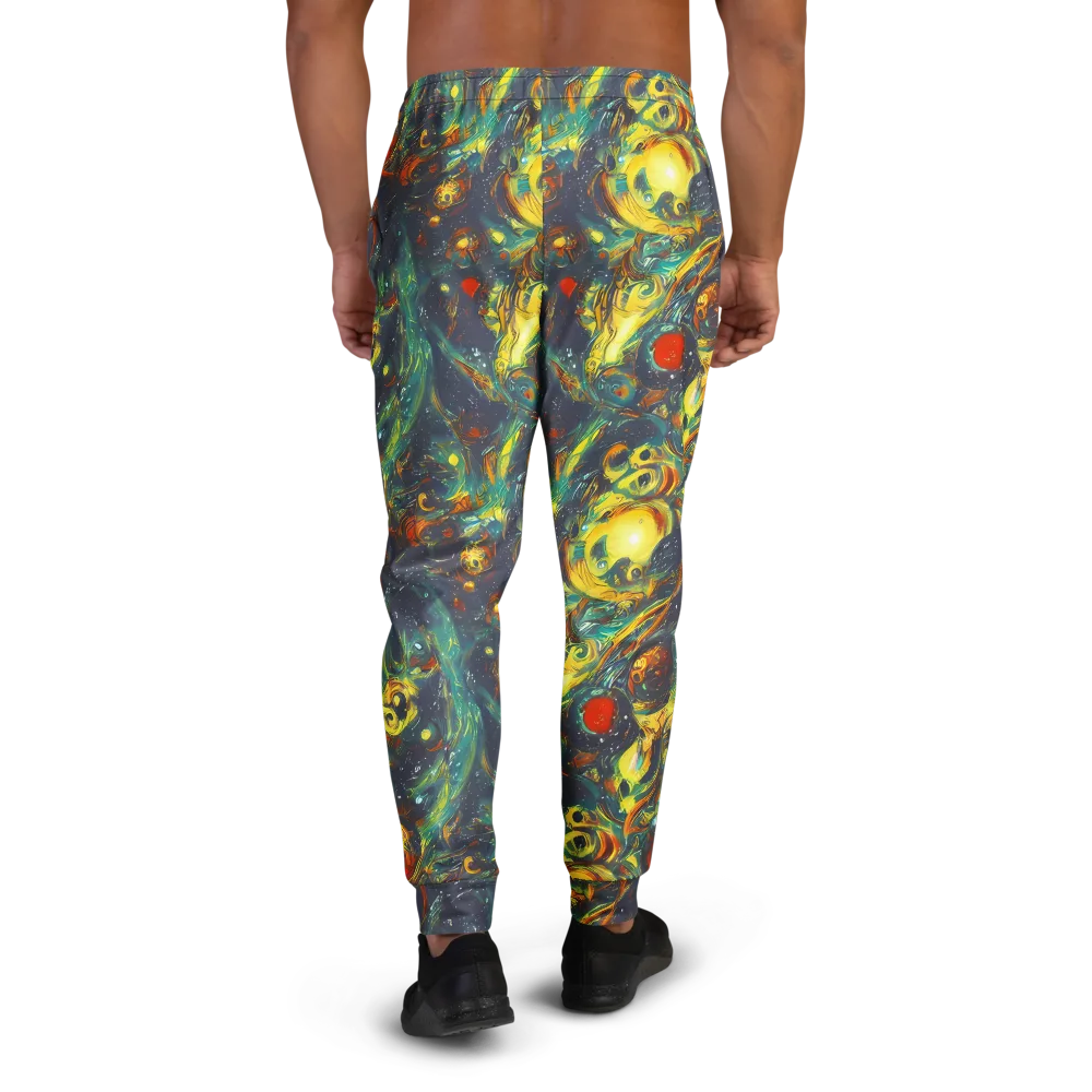Electric Tidal Pool on Men's Joggers — Back